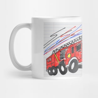 Fire Truck Maggie Mug